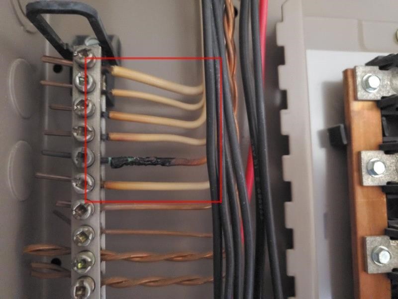 Overheating electrical circuit is melting wires which will eventually cause a fire!