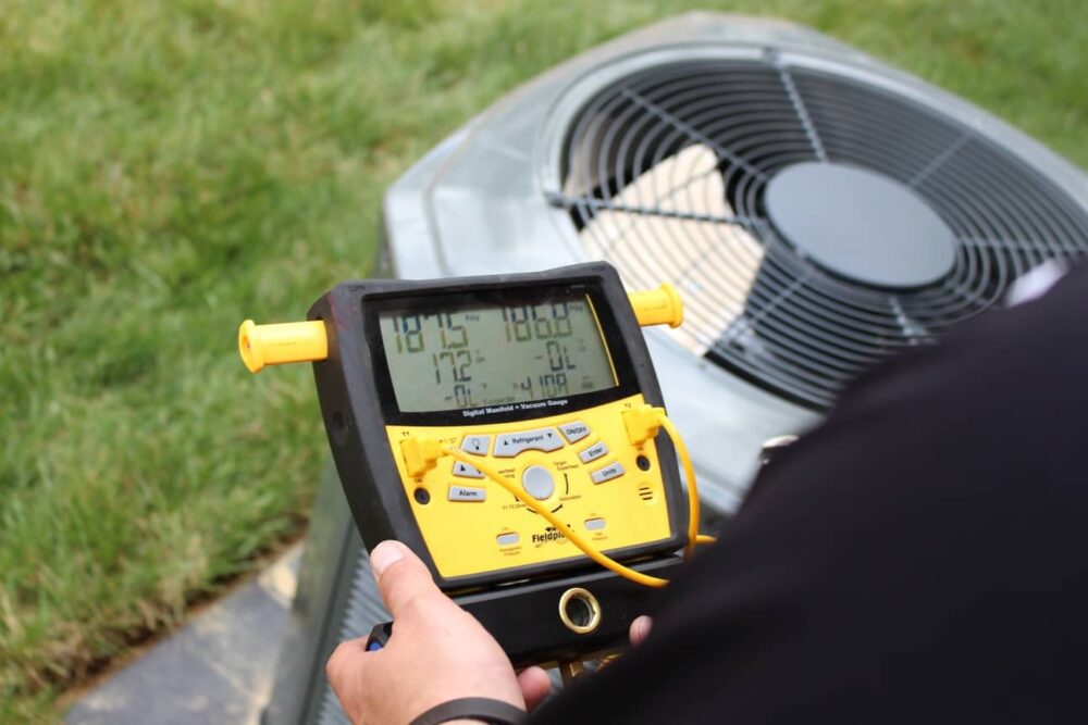 Hire an HVAC service technician to determine if you need to replace your HVAC unit. 