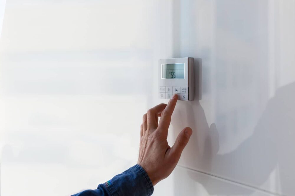 Make sure that the HVAC system is working by testing the Thermostat. 