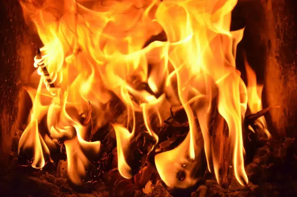 Fire should never be left unattended. 