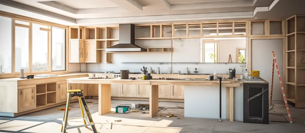 Kitchen remodel in a home can take from a few weeks to several months. 