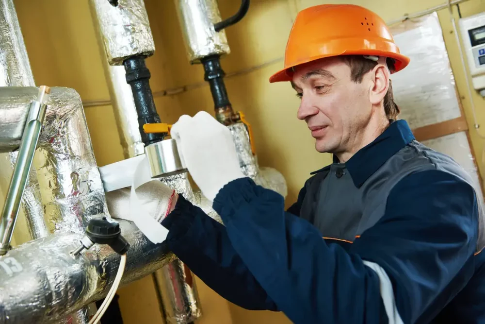 Pipes should be insulated so they don't freeze. 