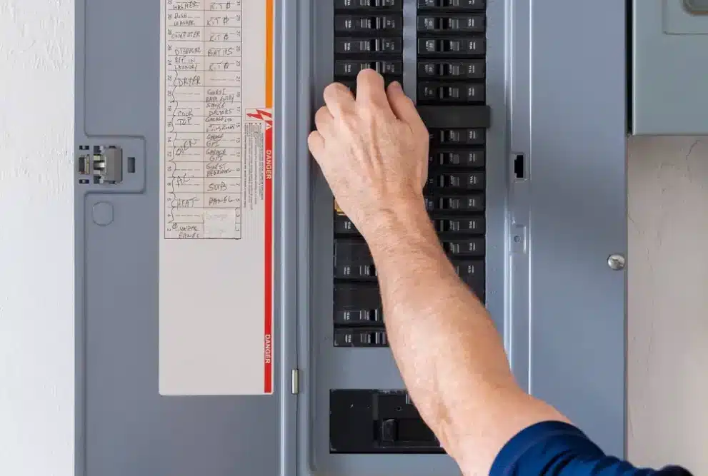 Circuit breakers can trip if there is faulty wiring or an overloaded circuit to name a few. 